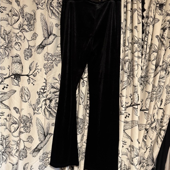 Source Unknown Black Wide Leg Pants - Picture 1 of 6
